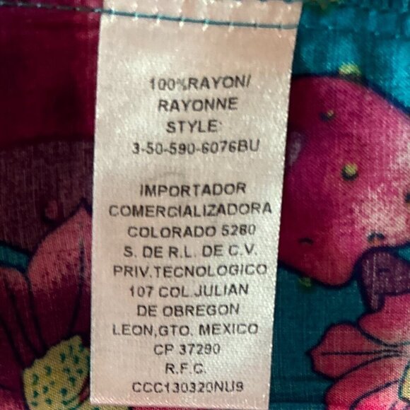 Roper NWT SZ XL Floral Cactus Print button front Western Shirt Ranch Rodeo Boho - Picture 13 of 13